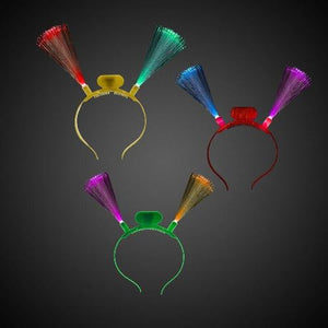 LED Fiber Optic Headbands (12 Quantity Per Pack) - Glow-Paradise