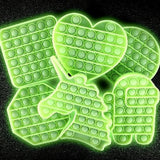 Glow in The Dark Fidget Toys (Assorted Designs, 6 Per Pack) - Glow-Paradise