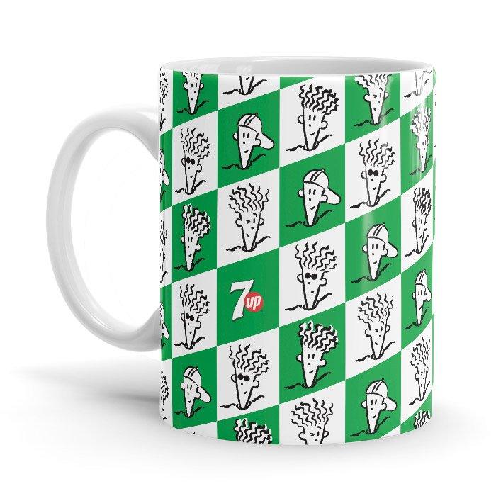 Fido Pattern - Fido Dido Ceramic Home Kitchen Drinking Coffee Milk Mug (350ml/11oz, Made in USA) - Glow-Paradise