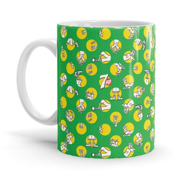 Polka Pattern - Fido Dido Ceramic Home Kitchen Drinking Coffee Milk Mug (350ml/11oz, Made in USA) - Glow-Paradise