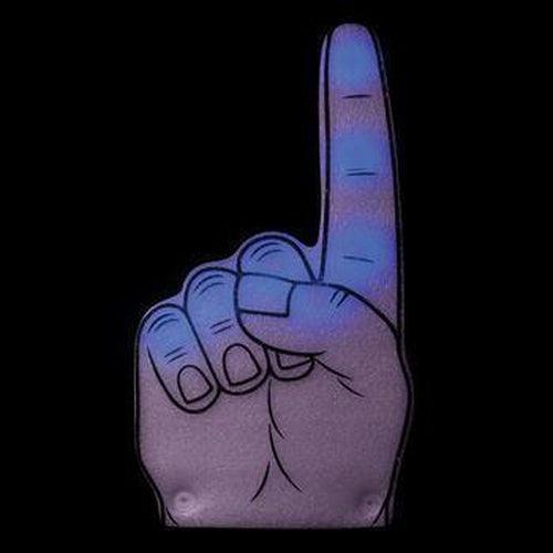 LED Light Up Foam Finger (Blue Color, 1 Per Pack) - Glow-Paradise