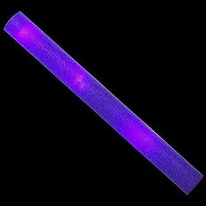 LED Light Up 16 Inch Foam Stick Baton (Purple Color, 12 Per Pack) - Glow-Paradise