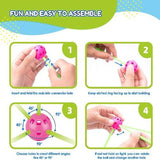 Glow in The Dark Castles Fort Building Kit (1 Kit Per Pack) - Glow-Paradise