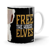 Free The House Elves - Harry Potter Ceramic Home Kitchen Drinking Coffee Milk Mug (350ml/11oz, Made in USA) - Glow-Paradise