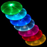 LED Light Up Glowing Frisbees - Multi Color (3 Quantity Per Pack) - Glow-Paradise