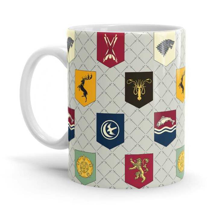 Banner Pattern - Game Of Thrones Ceramic Home Kitchen Drinking Coffee Milk Mug (350ml/11oz, Made in USA) - Glow-Paradise