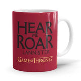 House Lannister: Hear Me Roar - Game Of Thrones Ceramic Home Kitchen Drinking Coffee Milk Mug (350ml/11oz, Made in USA) - Glow-Paradise