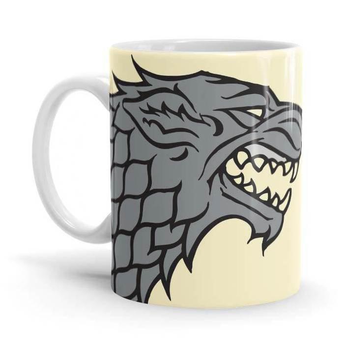 House Stark: Winter Is Coming - Game Of Thrones Ceramic Home Kitchen Drinking Coffee Milk Mug (350ml/11oz, Made in USA) - Glow-Paradise