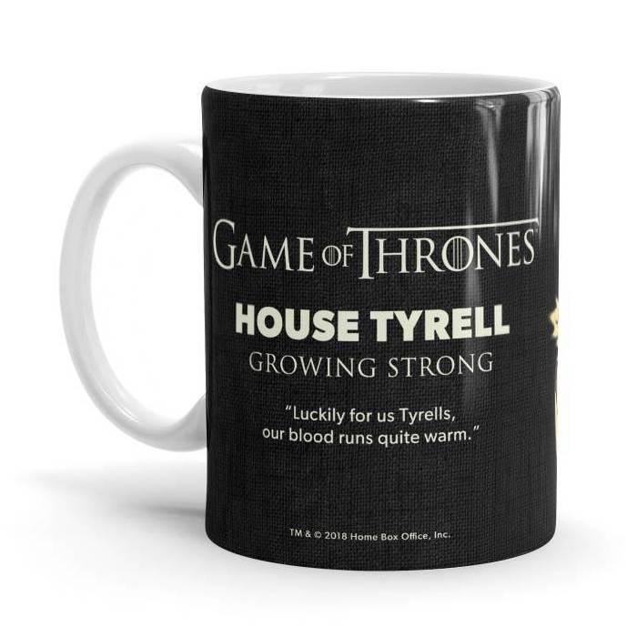 Tyrell Sigil Design - Game Of Thrones Ceramic Home Kitchen Drinking Coffee Milk Mug (350ml/11oz, Made in USA) - Glow-Paradise
