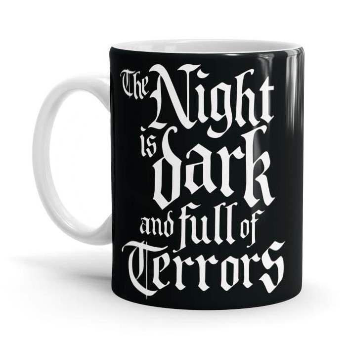 The Night Is Dark And Full Of Terrors - Game Of Thrones Ceramic Home Kitchen Drinking Coffee Milk Mug (350ml/11oz, Made in USA) - Glow-Paradise