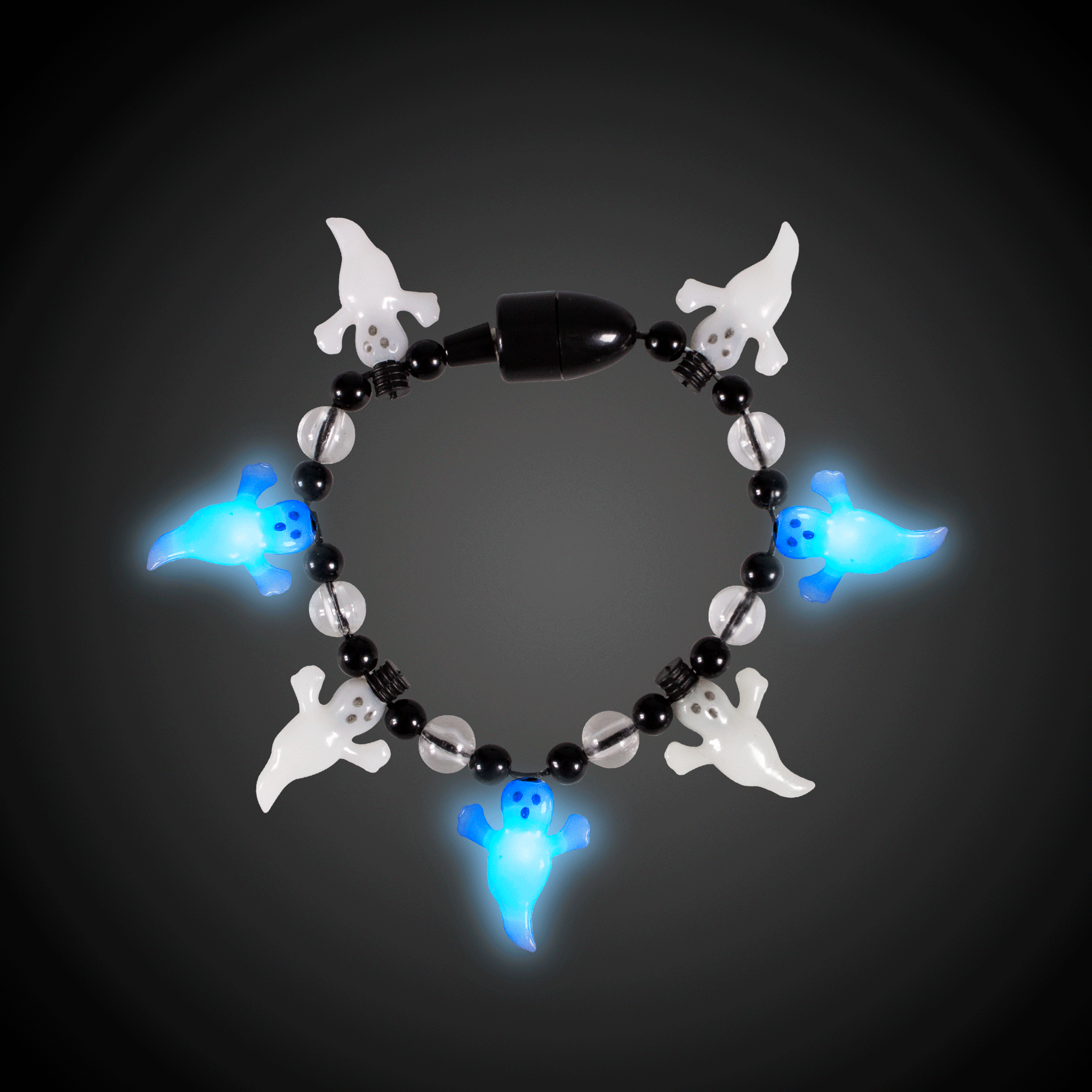 LED Light Up Ghost Bead Bracelet (1 Quantity Per Pack) – Glow-Paradise