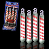 Candy Cane Glow Stick (4 Count Per Pack) - Glow-Paradise
