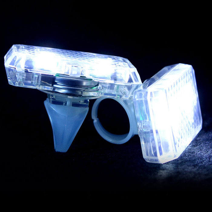 LED Light Up Music Sensor Ring (White Color, 2 Rings Per Pack) - Glow-Paradise