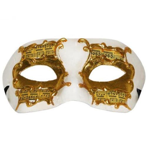 Music Notes Mask (Gold Color, 1 Mask Per Pack) - Glow-Paradise