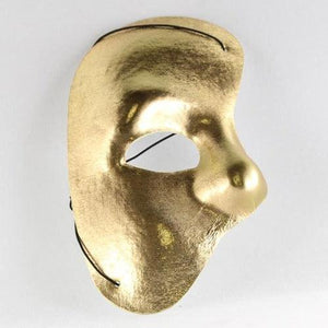Halloween Half Mask (Gold Color, 1 Mask Per Pack) - Glow-Paradise