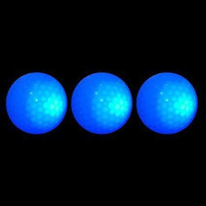 LED Light Up Golf Balls-No Inserts! No Timers! No Charging (Blue Color, 6 Balls Per Pack) - Glow-Paradise