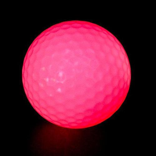 LED Light Up Golf Balls-No Inserts! No Timers! No Charging (Pink Color, 6 Balls Per Pack) - Glow-Paradise