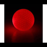 LED Light Up Golf Balls-No Inserts! No Timers! No Charging (Red Color, 6 Balls Per Pack) - Glow-Paradise