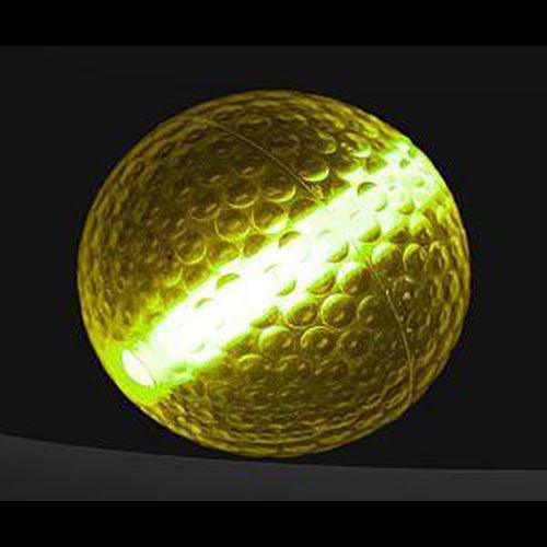 Glow Flyer Golf Ball Single Pack (Yellow Color, 1 Ball Per Pack) - Glow-Paradise