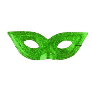 Cat Eye Glitter Masks (Green Color, 12 Masks Per Pack) - Glow-Paradise