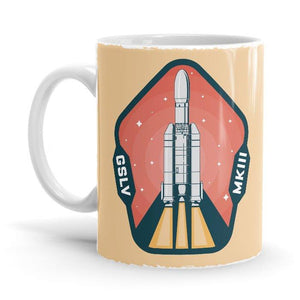 GSLV MKIII - ISRO Ceramic Home Kitchen Drinking Coffee Milk Mug (350ml/11oz, Made in USA) - Glow-Paradise