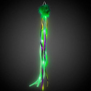 LED Light Up Mardi Gras Hair Clip (1 Quantity Per Pack) - Glow-Paradise