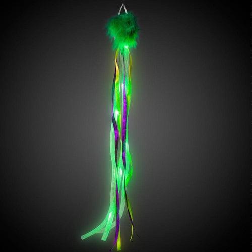 LED Light Up Mardi Gras Hair Clip (1 Quantity Per Pack) - Glow-Paradise