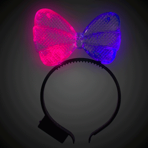 LED Bow Headband (1 Quantity Per Pack) - Glow-Paradise