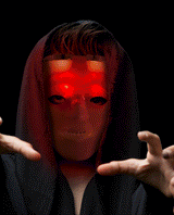 LED Light Up Hockey Skull Mask (1 Mask Per Pack) - Glow-Paradise