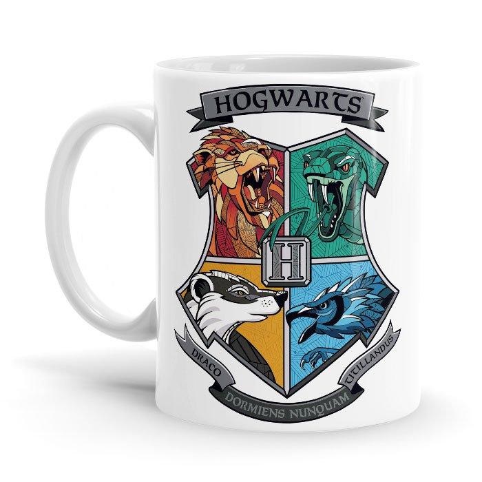 Hogwarts House Charms - Harry Potter Ceramic Home Kitchen Drinking Coffee Milk Mug (350ml/11oz, Made in USA) - Glow-Paradise