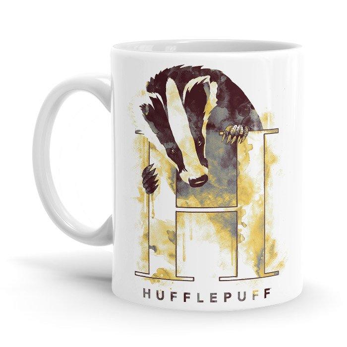 Hogwarts: Hufflepuff - Harry Potter Ceramic Home Kitchen Drinking Coffee Milk Mug (350ml/11oz, Made in USA) - Glow-Paradise