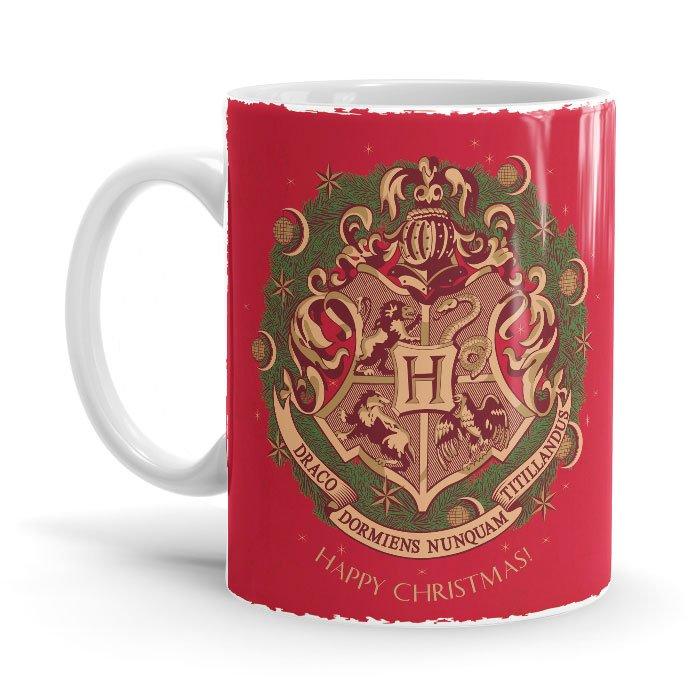 Hogwarts Wreath - Harry Potter Ceramic Home Kitchen Drinking Coffee Milk Mug (350ml/11oz, Made in USA) - Glow-Paradise