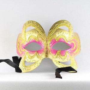 Venetian Face Mask (Hot Pink Color, 1 Mask Per Pack) - Glow-Paradise