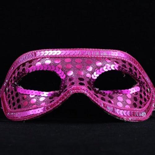 Sequin Face Mask (Hot Pink Color, 1 Mask Per Pack) - Glow-Paradise