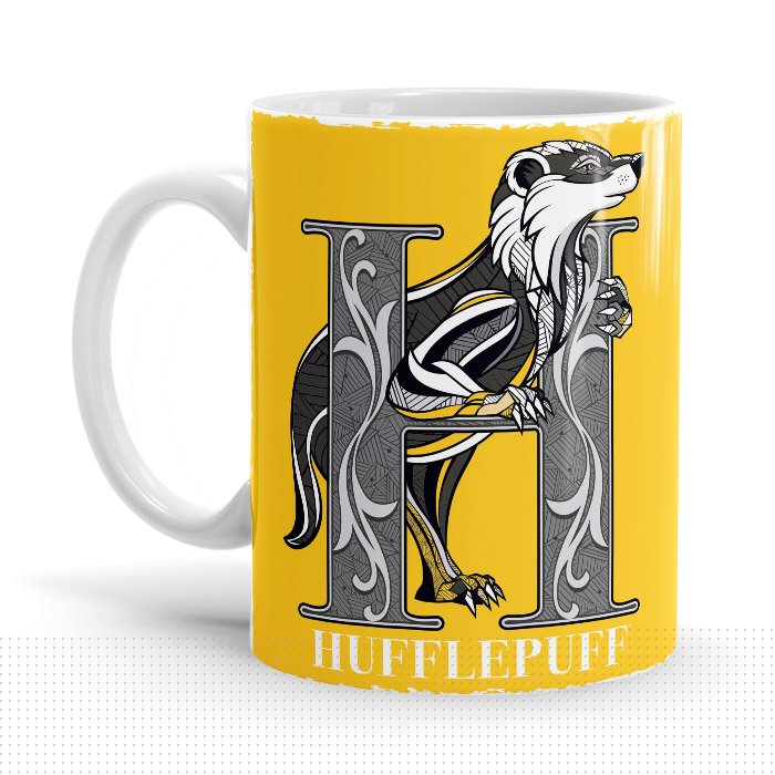 Hufflepuff Charm - Harry Potter Ceramic Home Kitchen Drinking Coffee Milk Mug (350ml/11oz, Made in USA) - Glow-Paradise