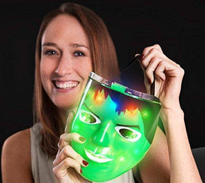 Superhero Green Light Up Mask (1 Mask Per Pack) - Glow-Paradise