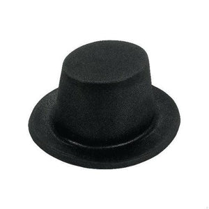 Flocked Top Hats (12 Hats Per Pack) - Glow-Paradise