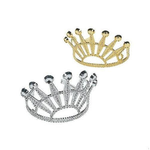 Elegant Diamond-Cut Tiaras (12 Tiaras Per Pack) - Glow-Paradise