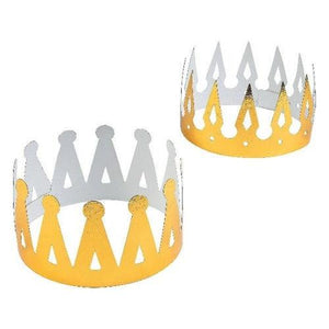 Gold Foil Crowns (12 Quantity Per Pack) - Glow-Paradise