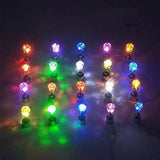 LED Light Up Diamond Shape Stud Earrings (White Color, 1 Pair Per Pack) - Glow-Paradise