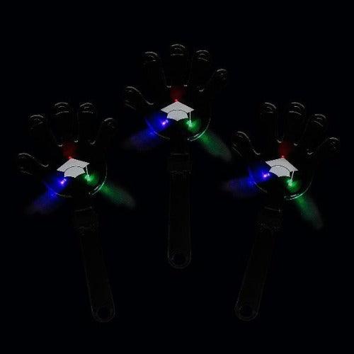 Light-Up Graduation Hand Clappers (12 Per Pack) - Glow-Paradise