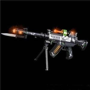 LED Light Up 22 inch Rifle with Bayonet Gun Pistol Toy For Kids - Glow-Paradise
