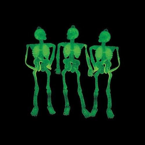 Glow In The Dark Goofy Halloween Skeletons (144 Per Pack) - Glow-Paradise