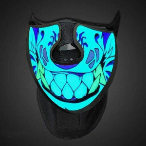 EL Wire Stylish Panel Mask (1 Mask Per Pack) - Glow-Paradise