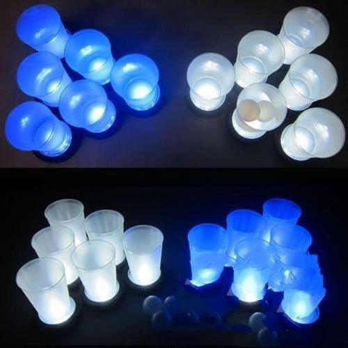 LED Light Up Beer Pong Game Set - Glow-Paradise