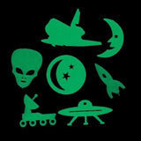 Glow In The Dark Galaxy Space Aliens (72 Per Pack) - Glow-Paradise