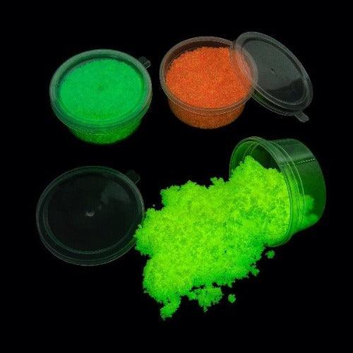 Glow In The Dark Fluffy Growing Sand Foam (12 Pieces Per Pack) - Glow-Paradise