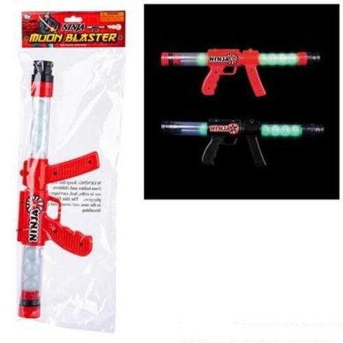 Glow in The Dark 19 inch Ninja Moon Blaster Gun Pistol Toy For Kids - Glow-Paradise