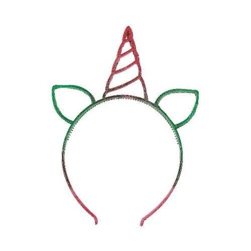Unicorn Glitter Holiday Headbands (12 Quantity Per Pack) - Glow-Paradise