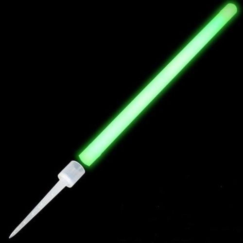 10 Inch Industrial Grade Glow Stick With Ground Stake (Green Color, 12 Counts Per Pack) - Glow-Paradise